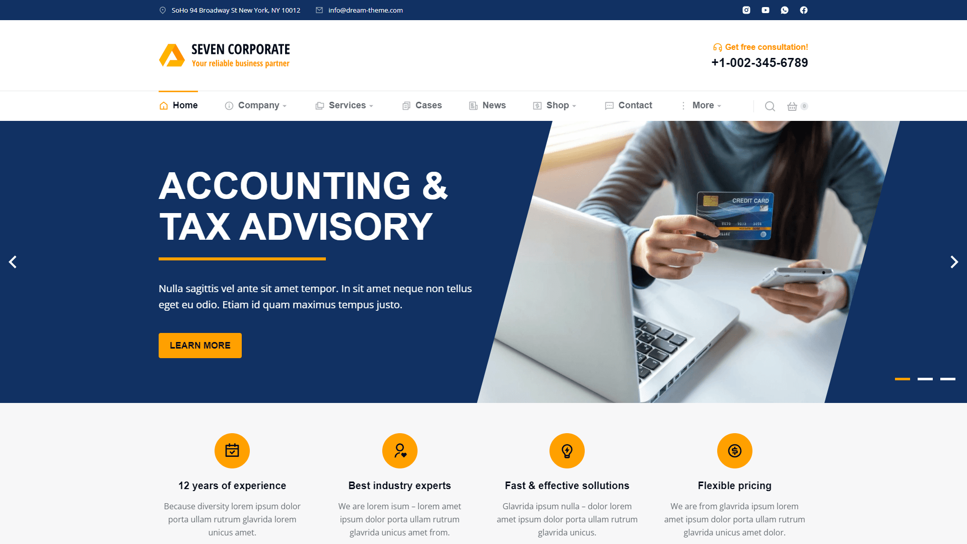 Corporate Business WordPress Website