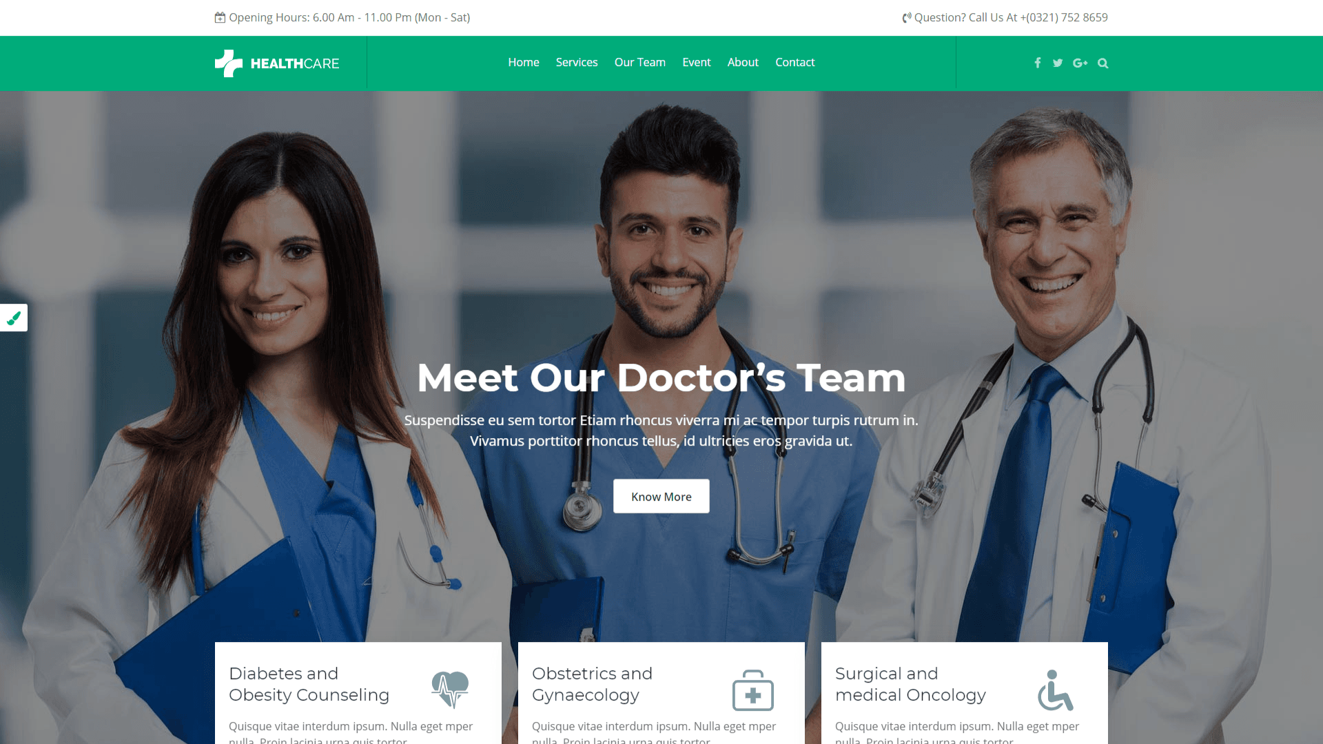 Healthcare & Medical Services Custom Website