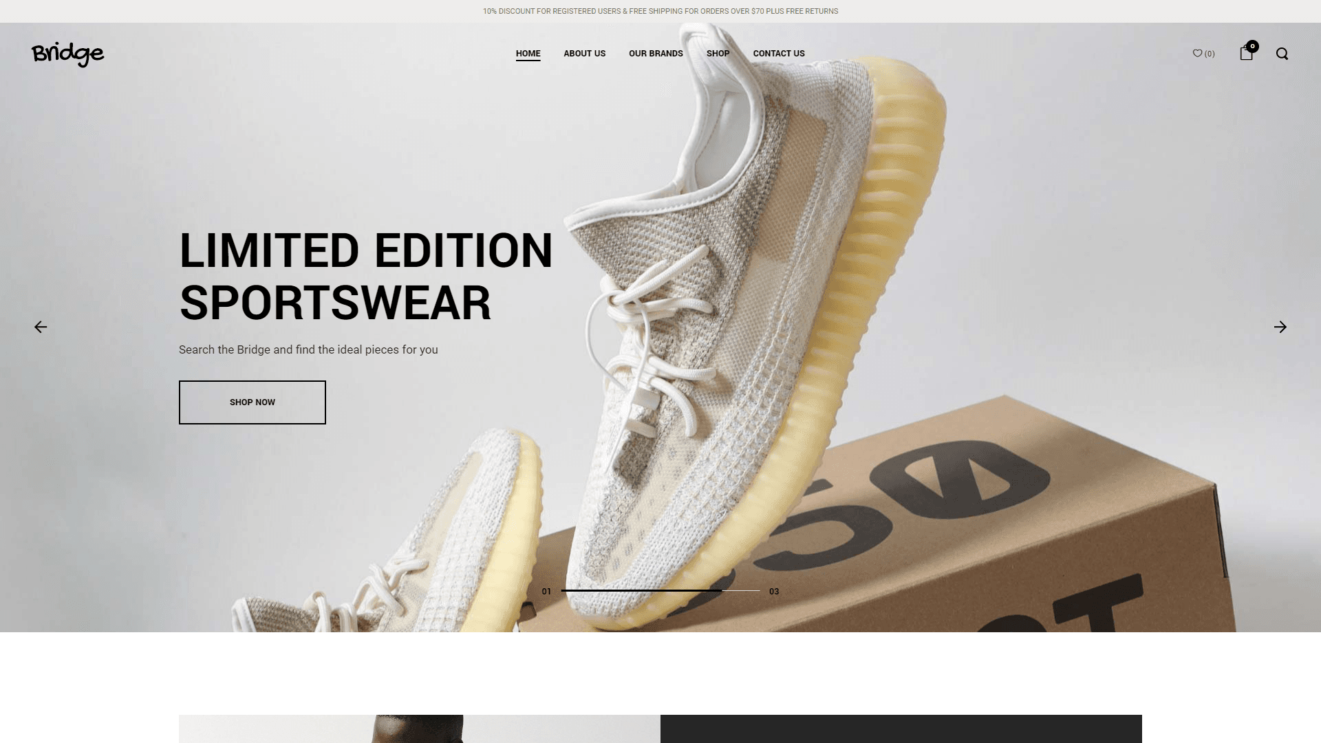 Fashion Footwear E-Commerce WordPress Website