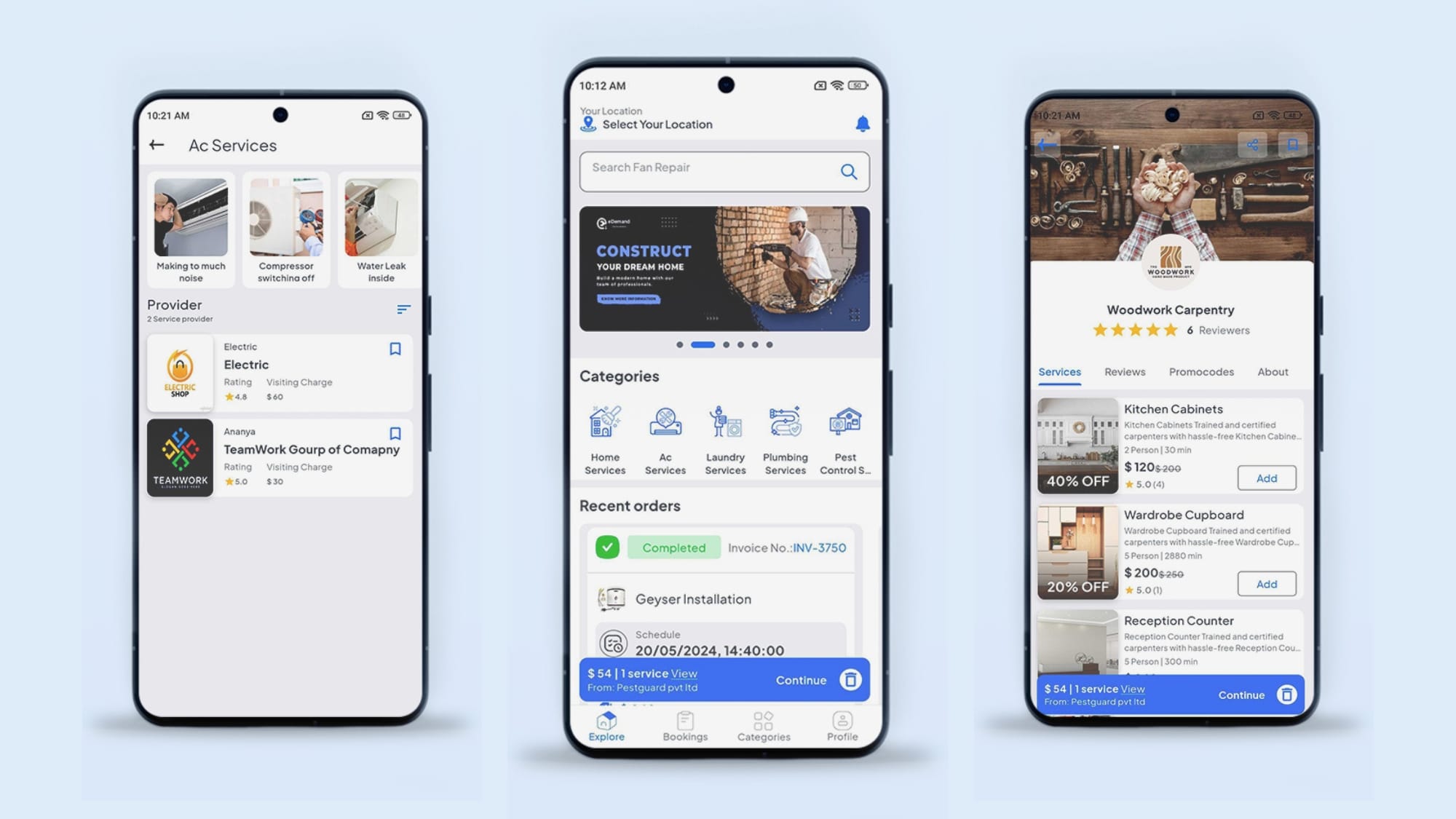 On-Demand Home Services & Business Listing Custom Mobile App